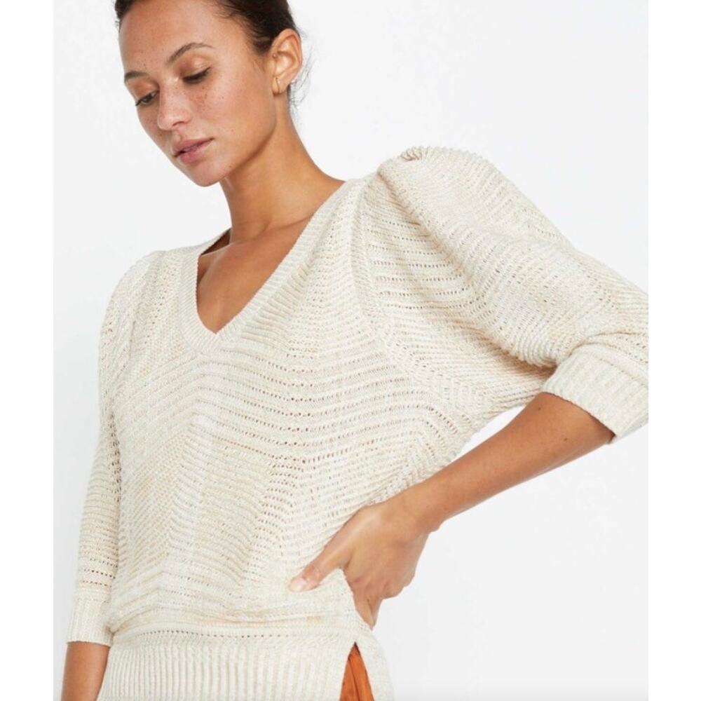Brochu Walker Cream Knit Cardigan